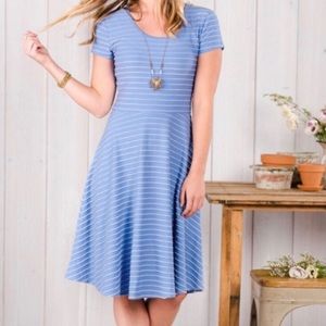Matilda Jane blue striped exploration dress size S